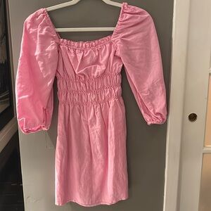 Pink mini dress